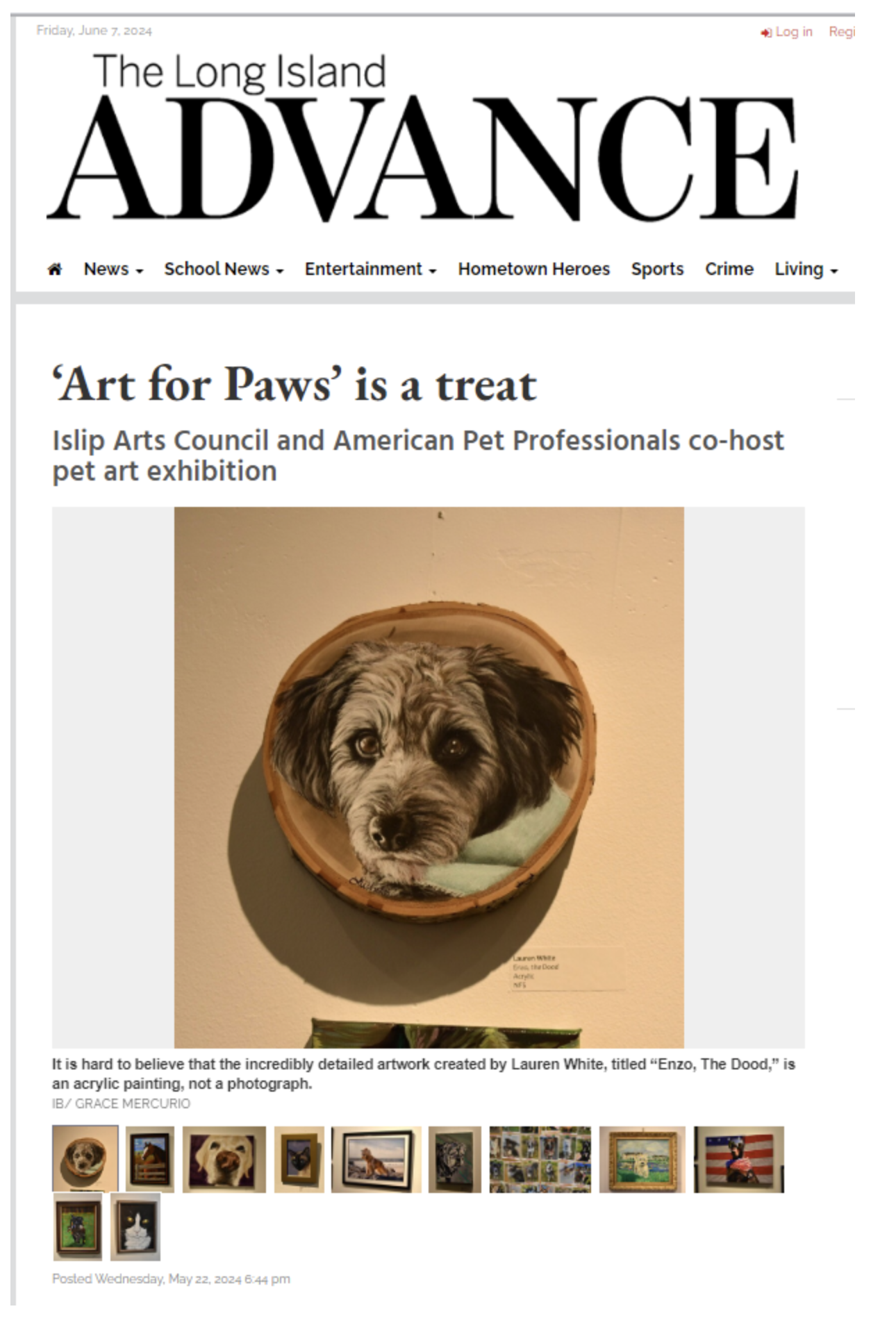 JUNE 2024 / Art for Paws in LI Advance